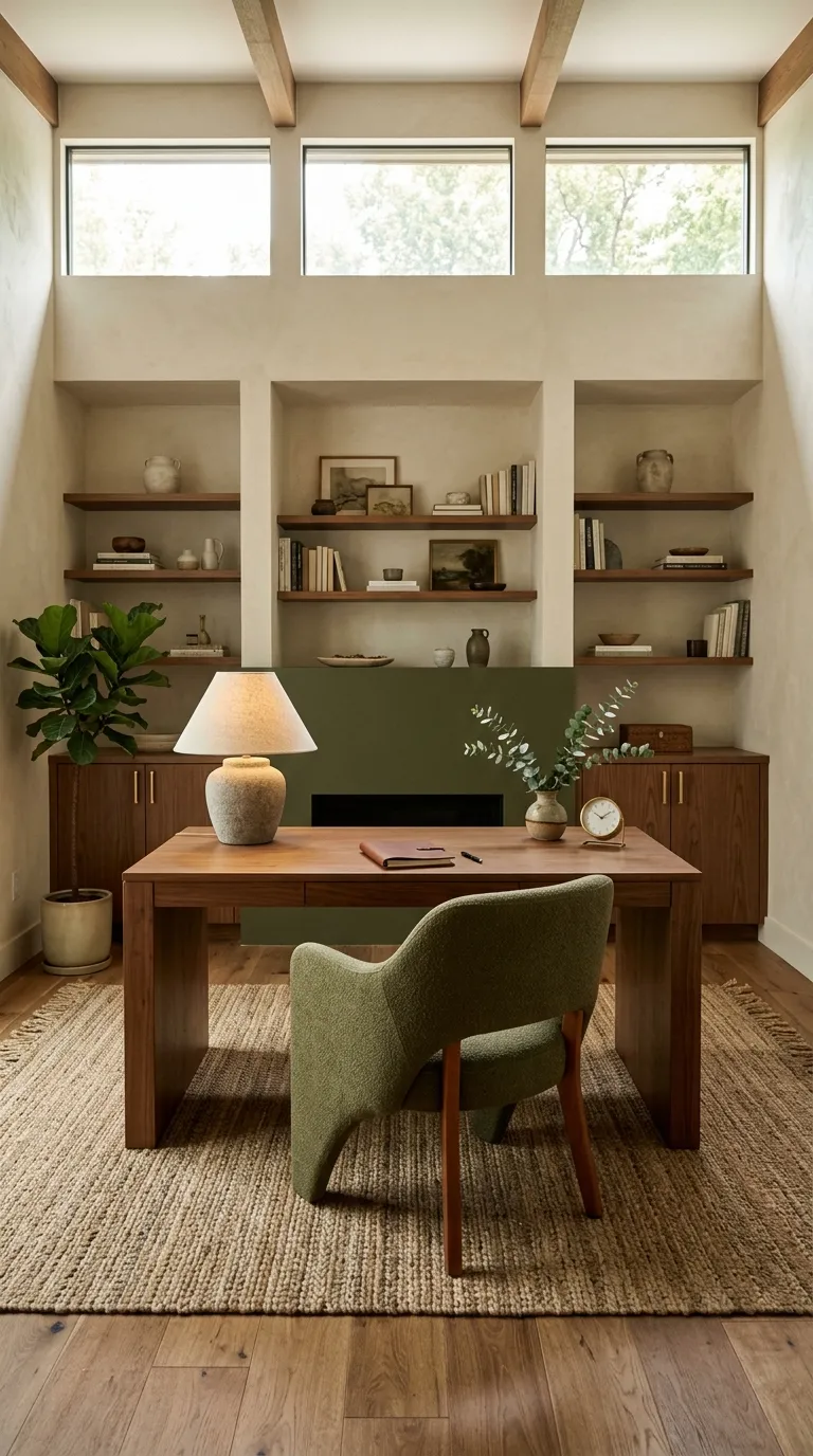 feng shui home office desk placement ideas Give the Desk a Strong Visual Center