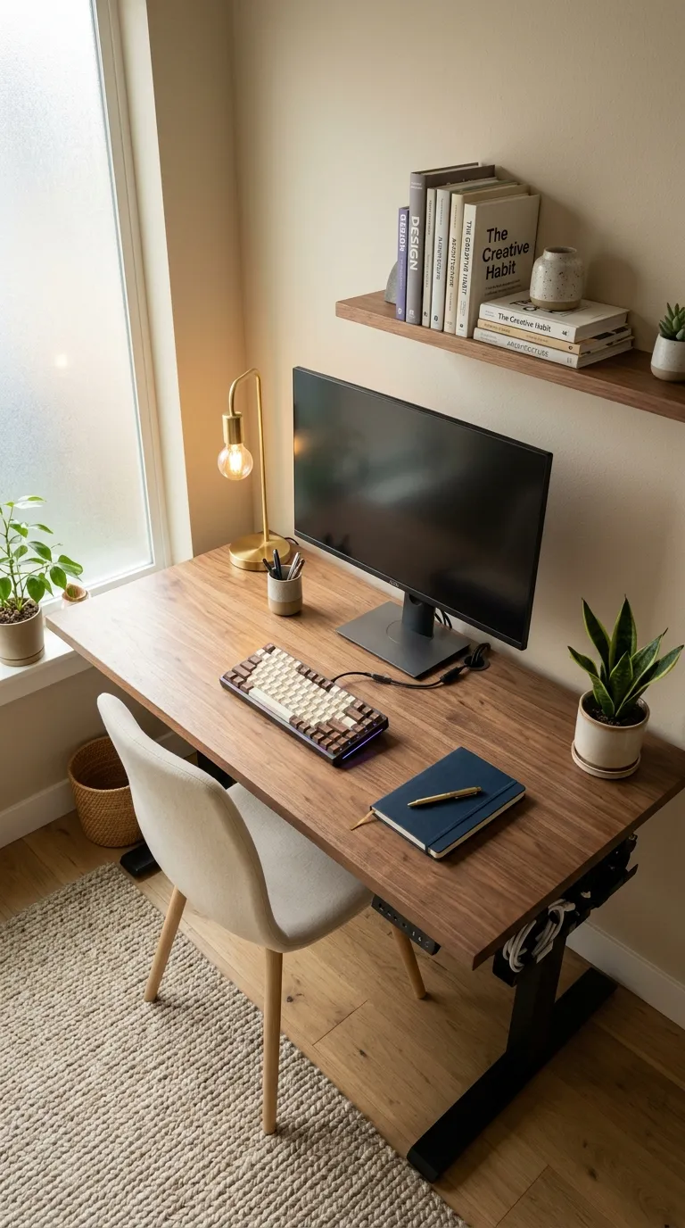 feng shui home office desk placement ideas Keep Electronics From Taking Over the Desk