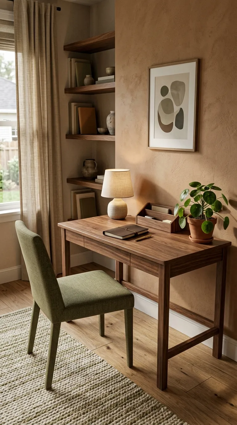 feng shui home office desk placement ideas Place Your Desk Against a Solid Wall