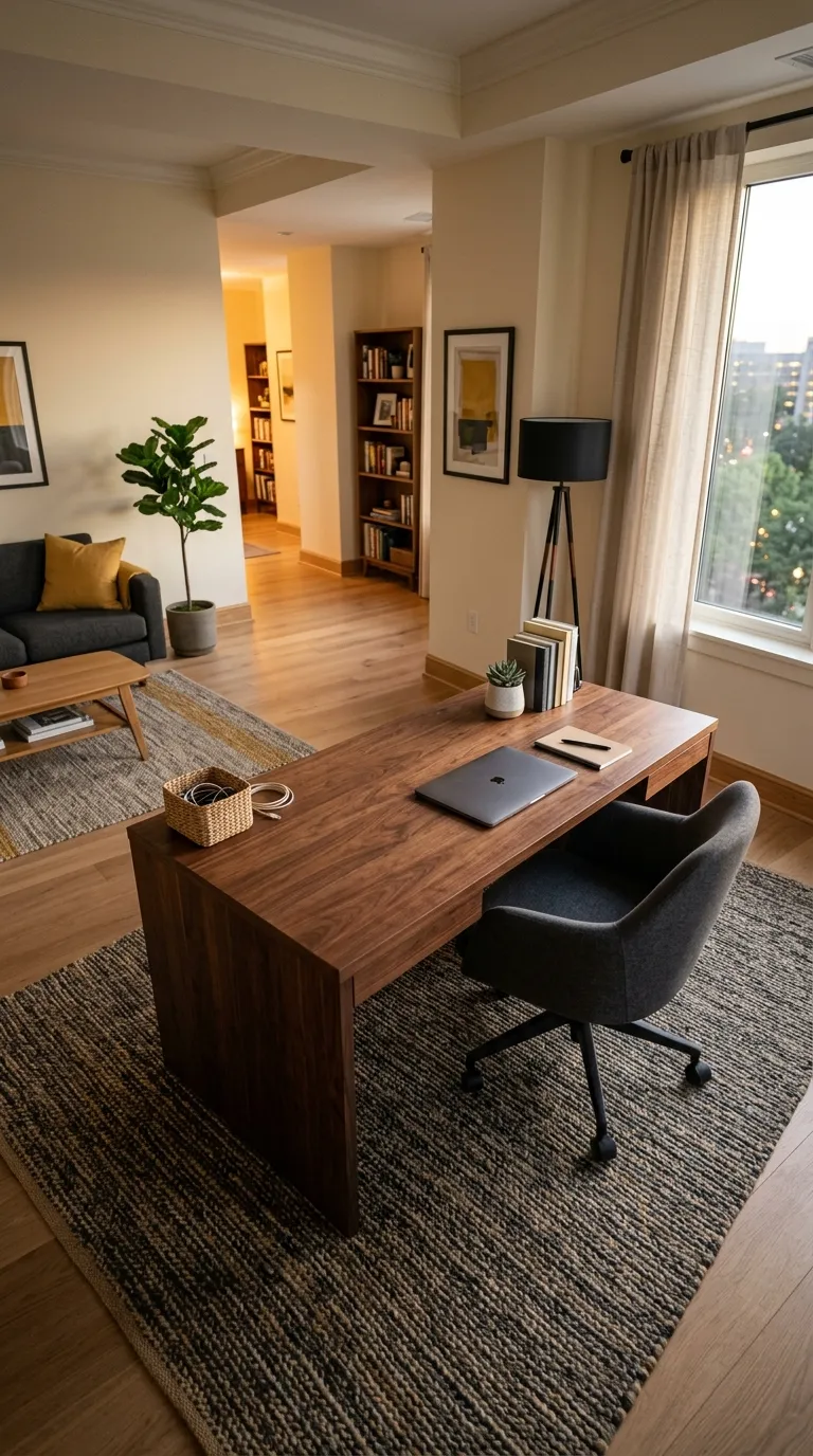 feng shui home office desk placement ideas Position Your Desk Away From Direct Traffic