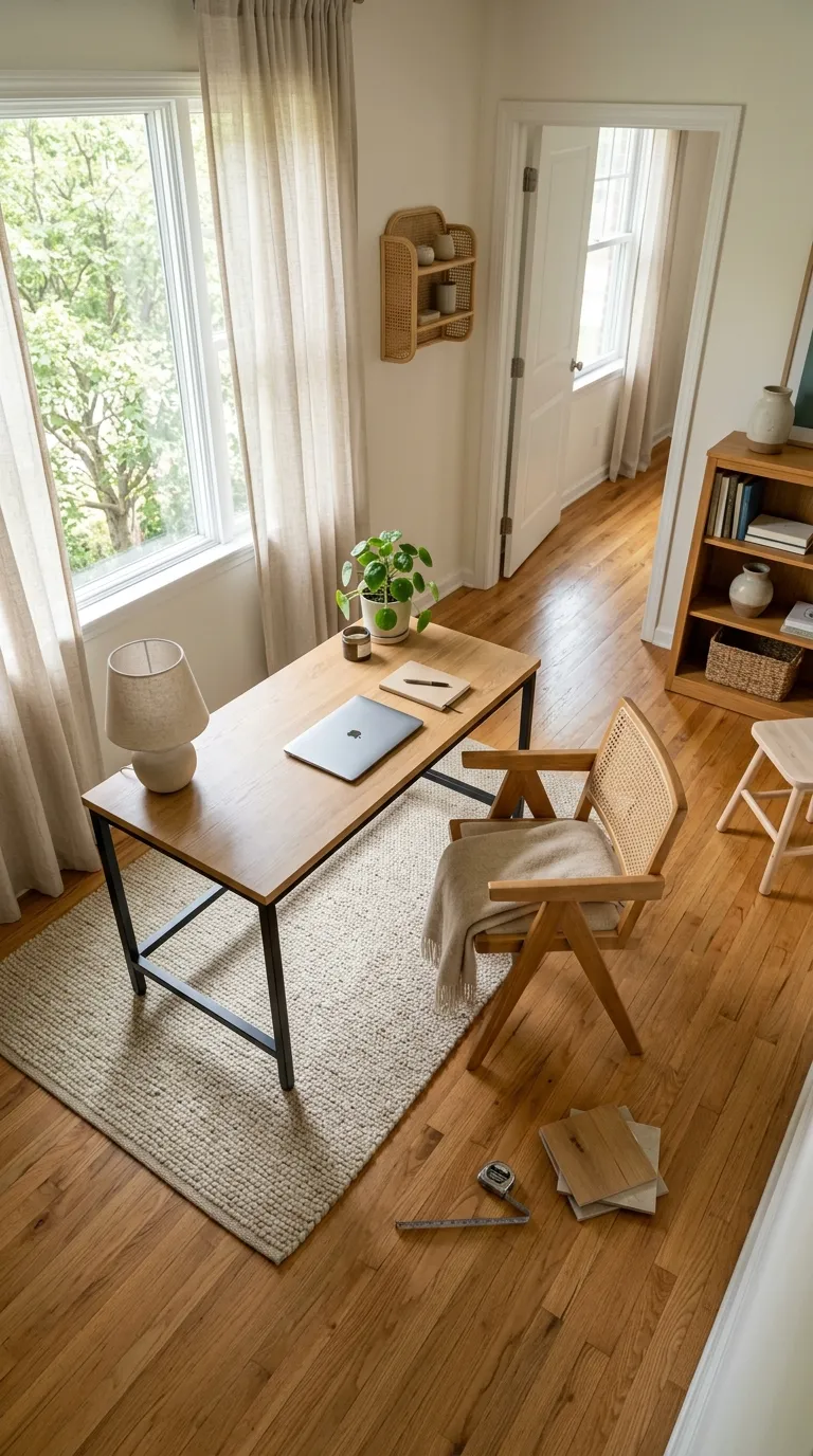 feng shui home office desk placement ideas Test the Layout Before Making It Permanent