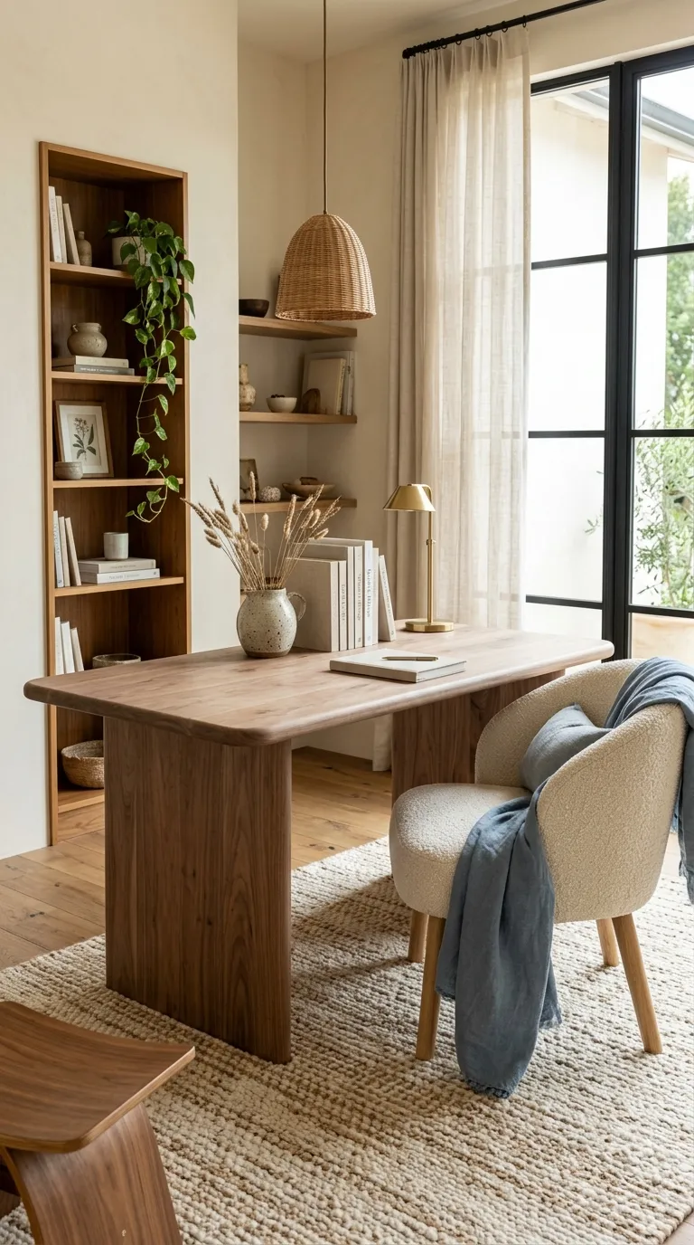 feng shui home office ideas for beginners Bring in Natural Wood