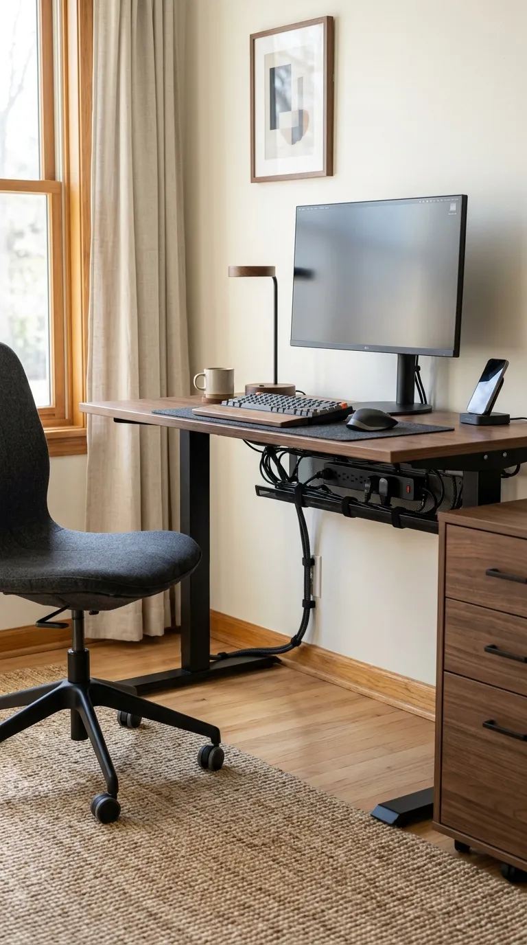 feng shui home office ideas for beginners Keep Cables Under Control