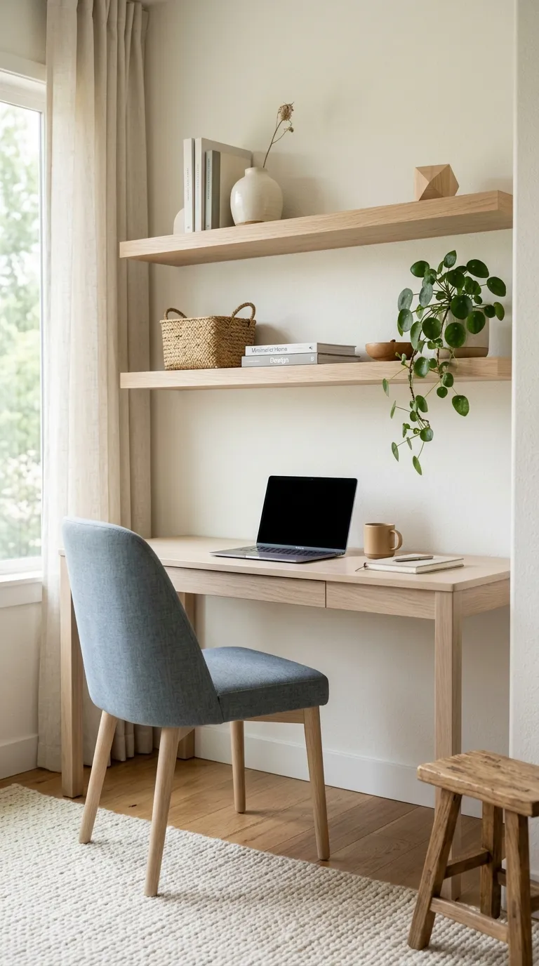 feng shui home office ideas for beginners Keep Shelves Light and Organized