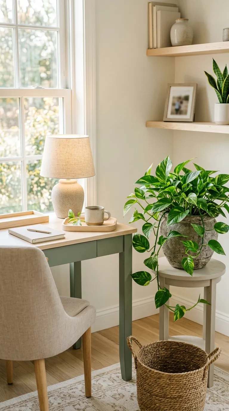 feng shui home office ideas for beginners Keep the Space Free From Dead Plants