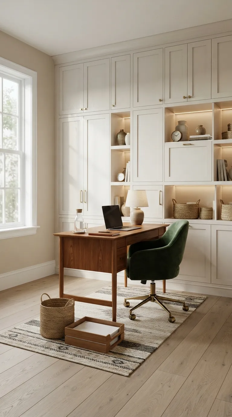 feng shui home office ideas for positive energy Make Storage Part of the Design