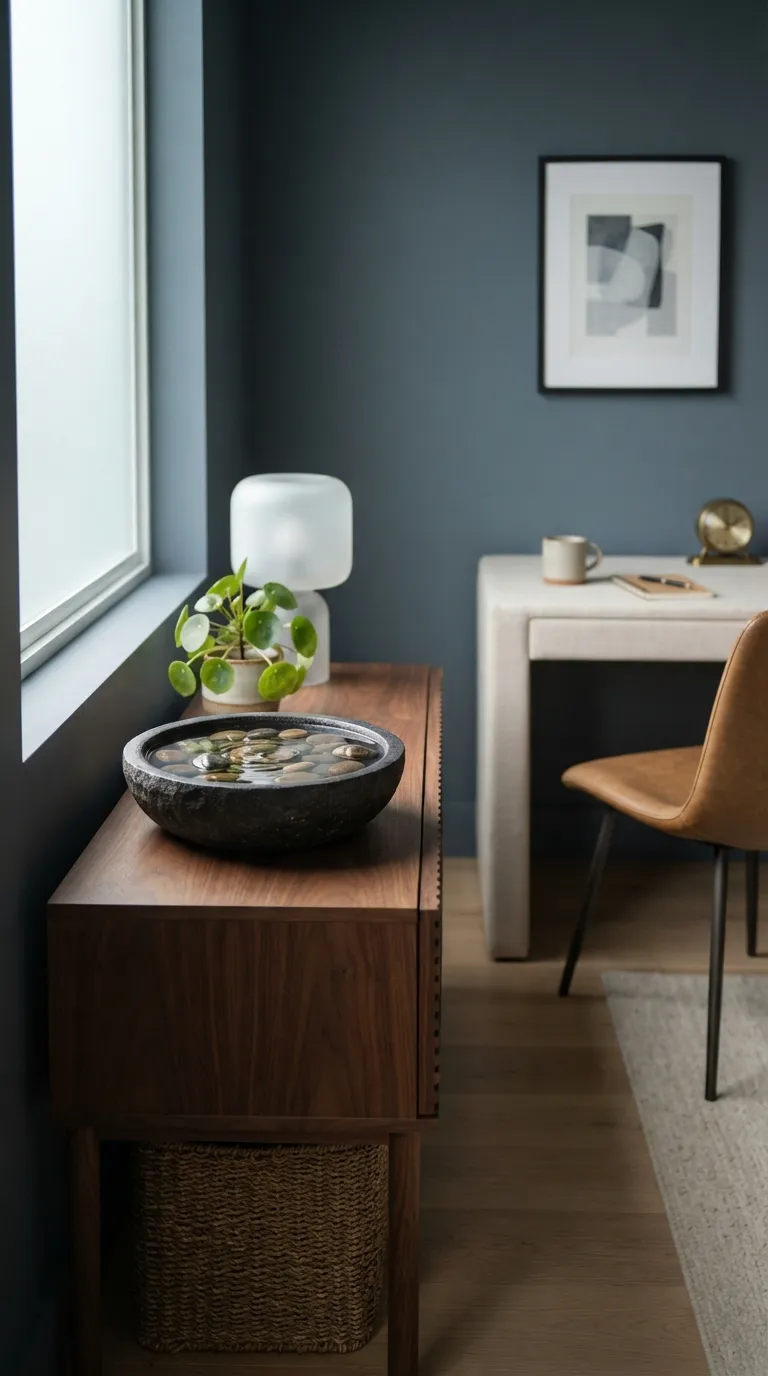 feng shui home office ideas for productivity Add a Small Water-Inspired Accent