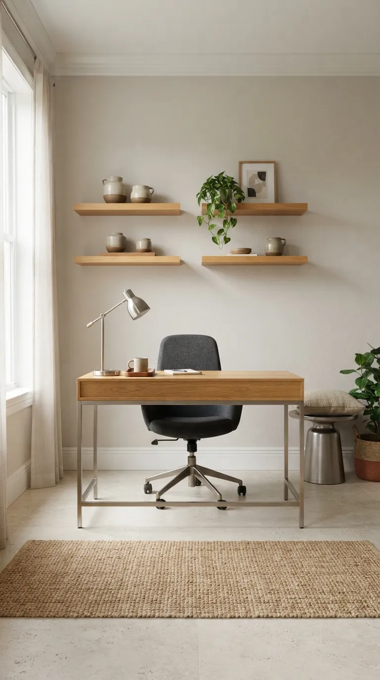 feng shui home office ideas for productivity Balance Wood and Metal Elements