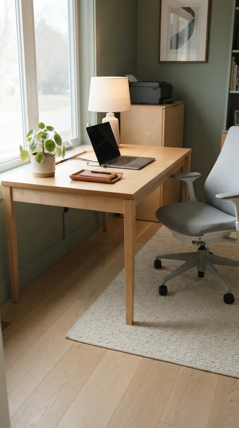 feng shui home office ideas for productivity Hide Cords and Excess Technology