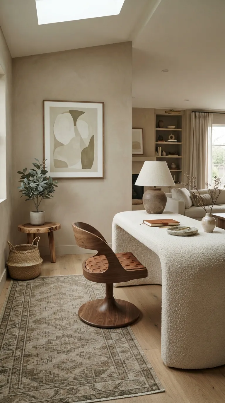 feng shui home office ideas for productivity Use Earthy Colors to Create Calm