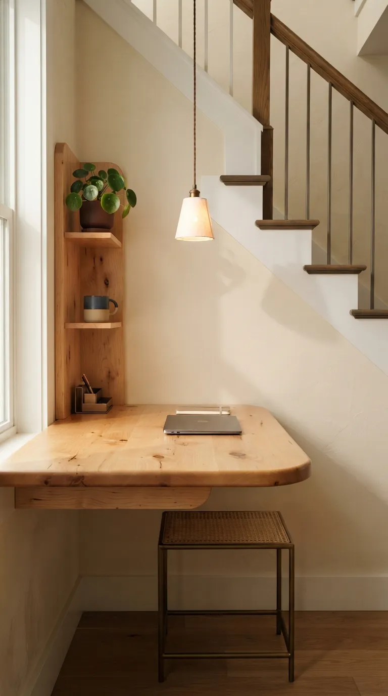 feng shui home office ideas for small spaces Bring in Natural Wood for Warmth