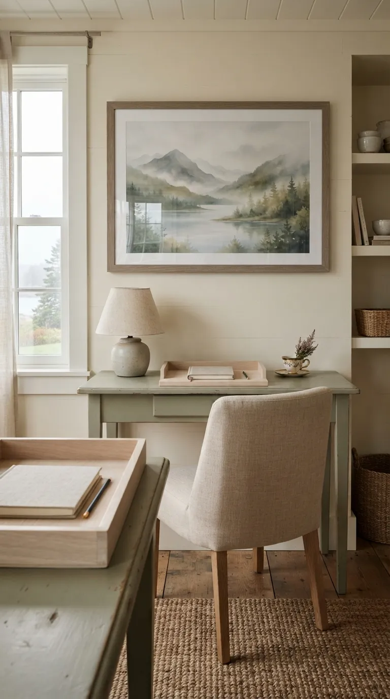 feng shui home office ideas for small spaces Display Inspiring Nature Artwork