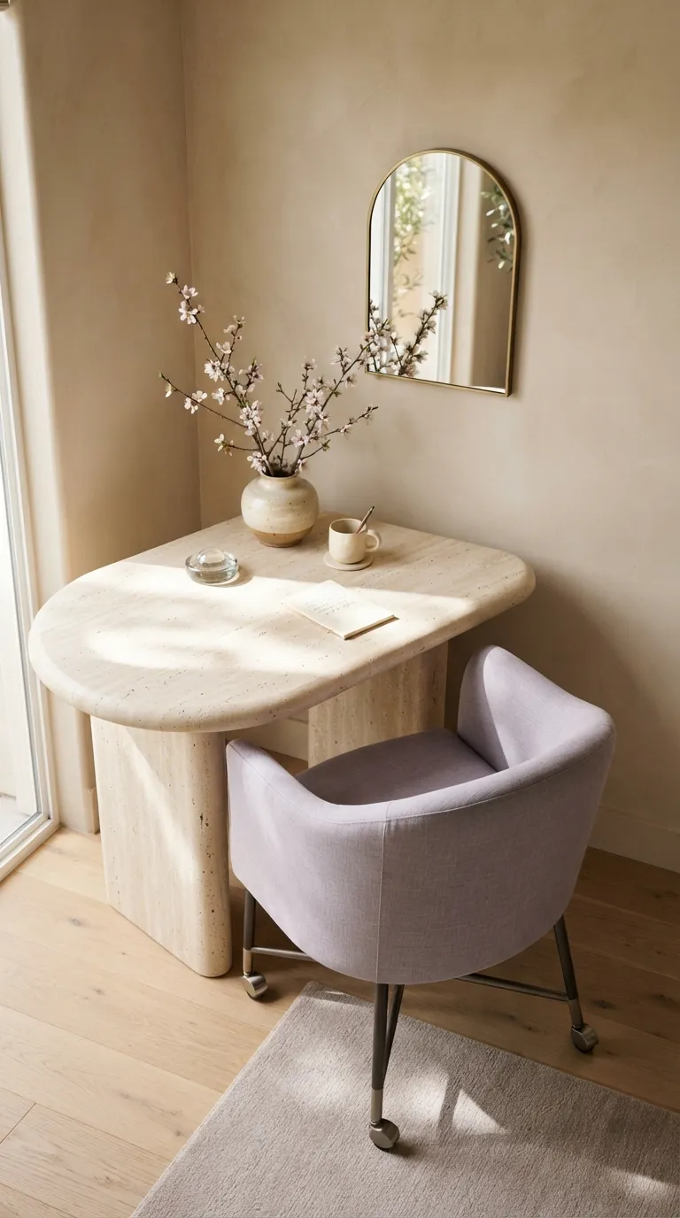 feng shui home office ideas for small spaces Pick Rounded Furniture Edges