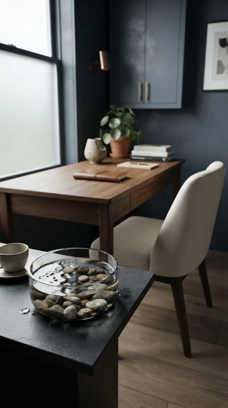 feng shui home office ideas for success and wealth Add Water-Inspired Decor With Care
