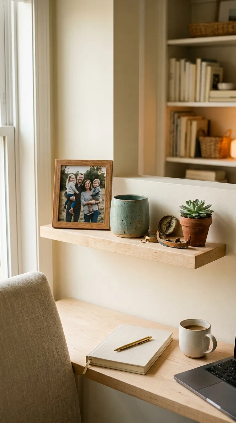 feng shui home office ideas on a budget Add Meaningful Personal Decor