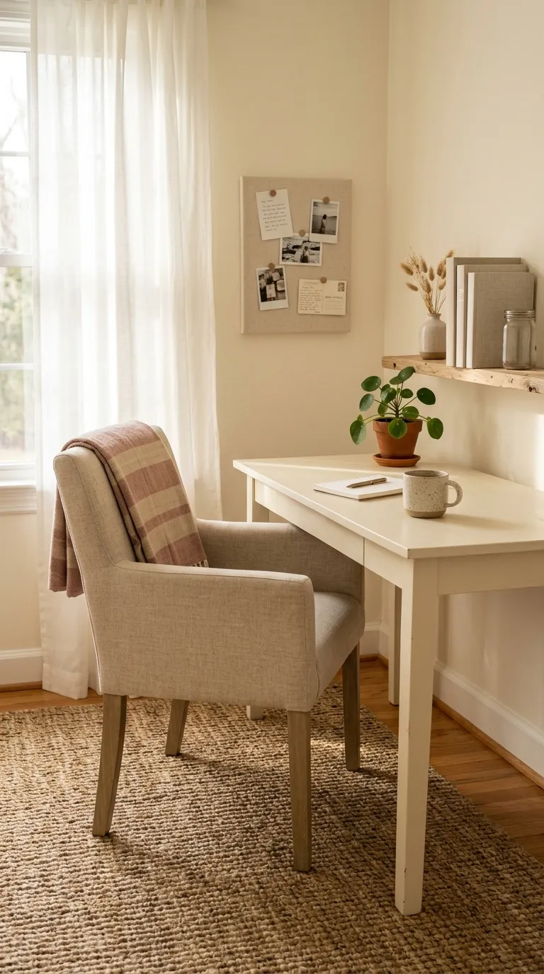 feng shui home office ideas on a budget Bring in Natural Fabrics