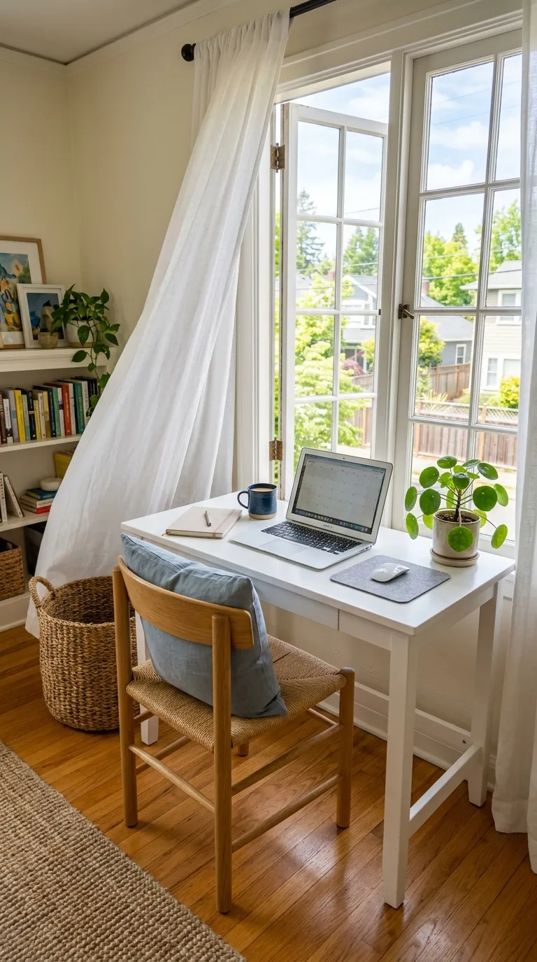 feng shui home office ideas on a budget Let Fresh Air and Daylight In