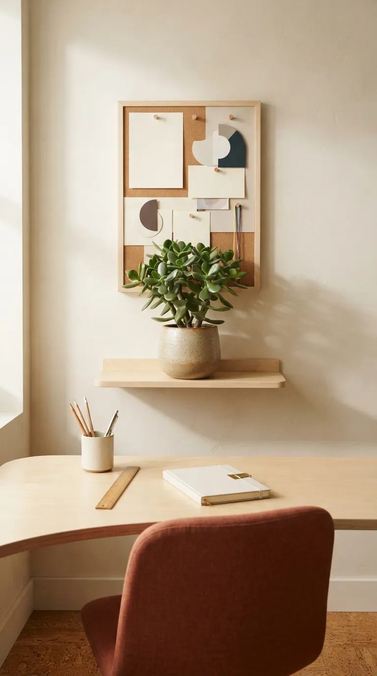 feng shui home office ideas with plants Place a Lucky Plant Near Your Goal Board
