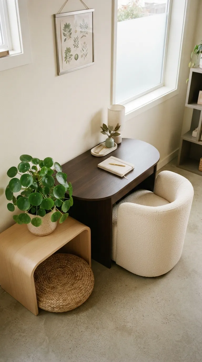 feng shui home office ideas with plants Use Round-Leaved Plants to Soften Sharp Edges