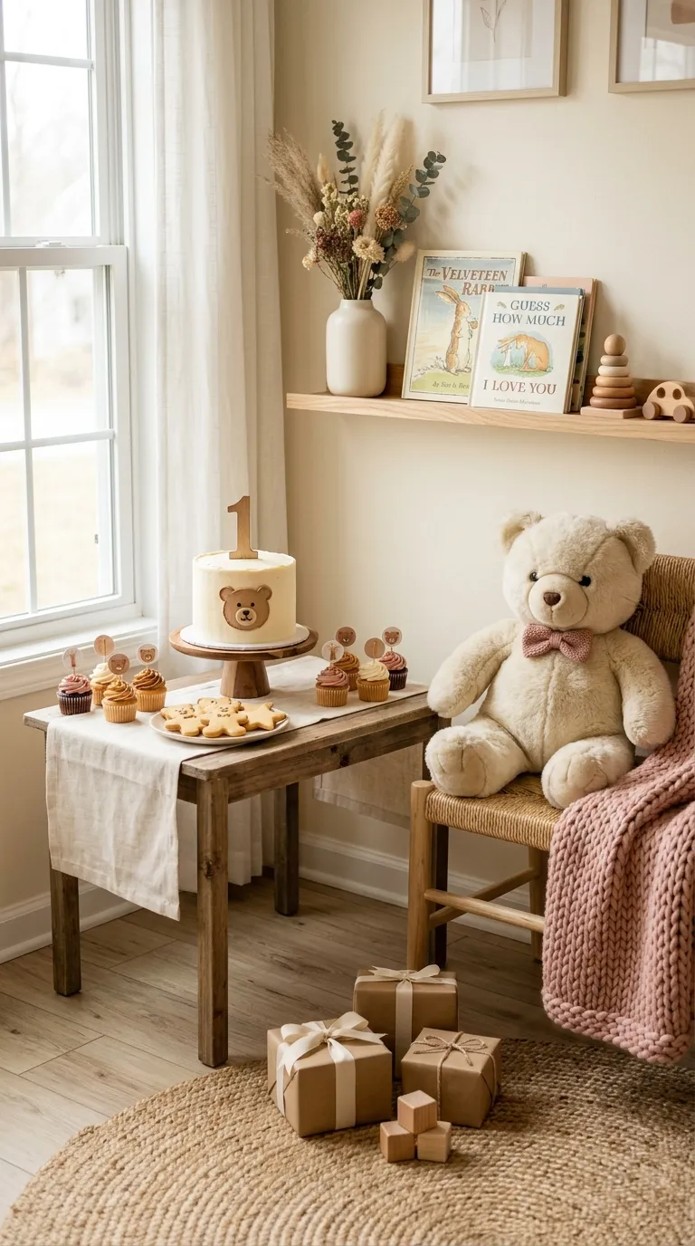First Birthday Decorations For Girl Teddy Bear Theme