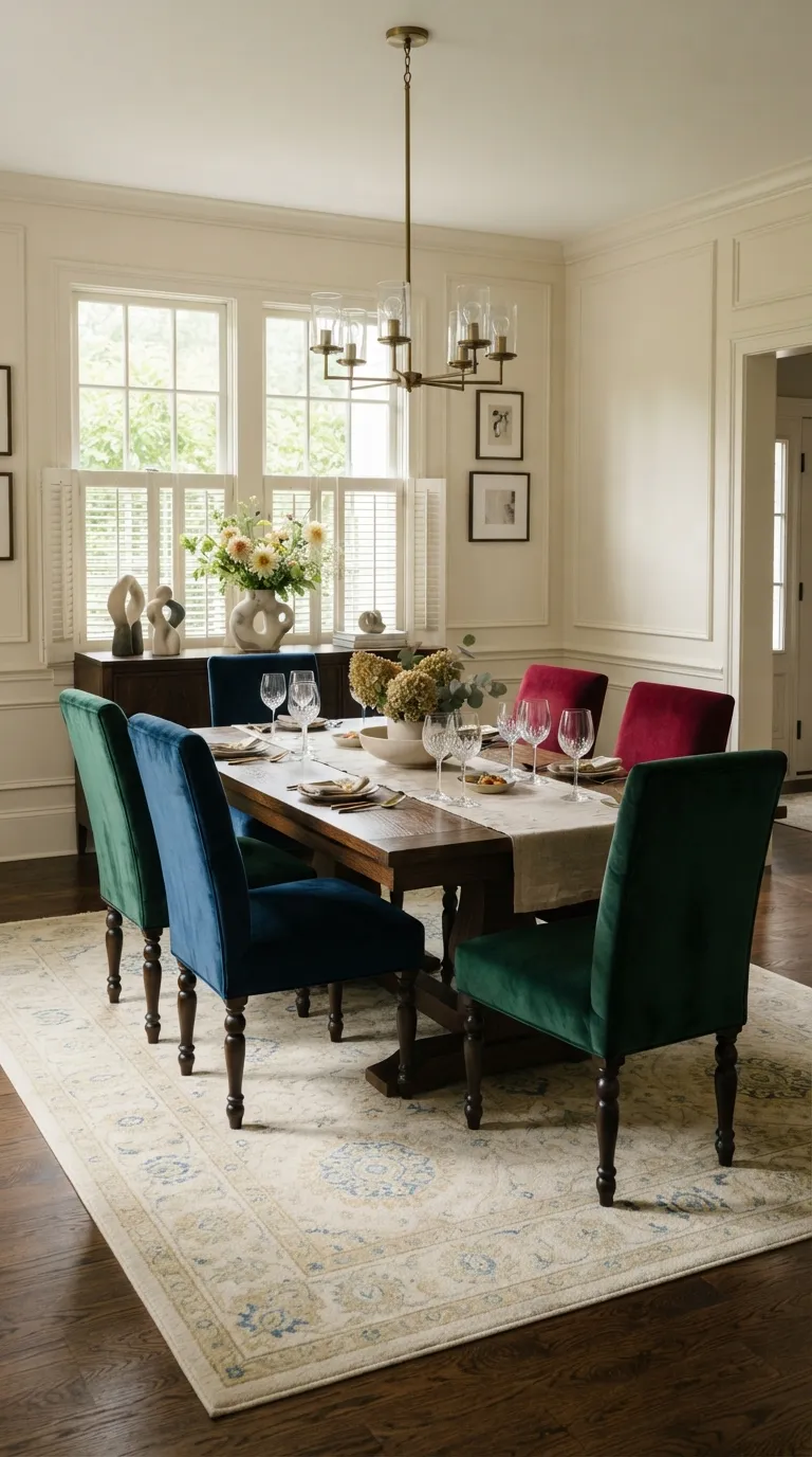 formal dining room decor Jewel-Tone Dining Chairs