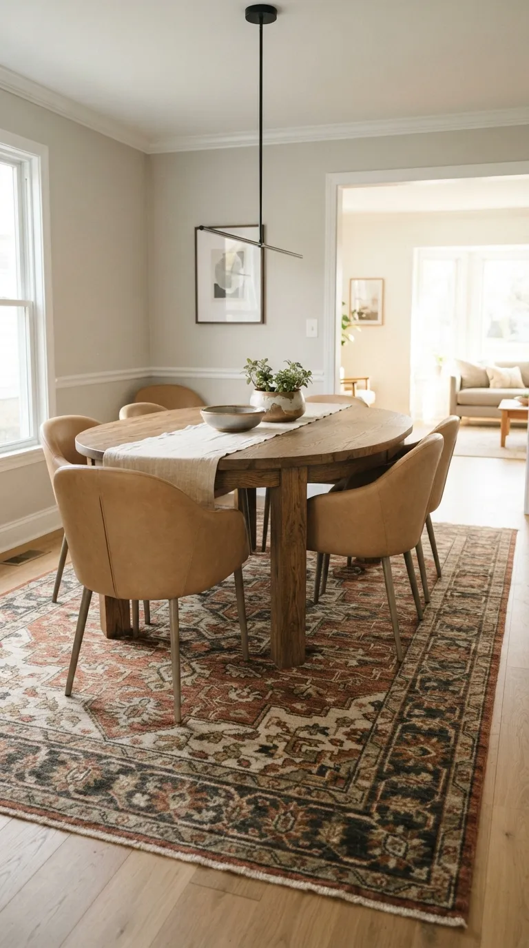 formal dining room decor Patterned Area Rug