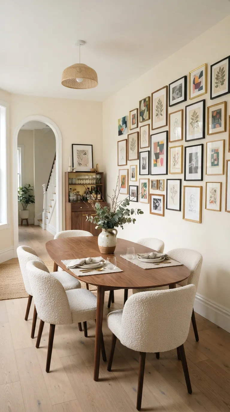 formal dining room decor Playful Gallery Wall