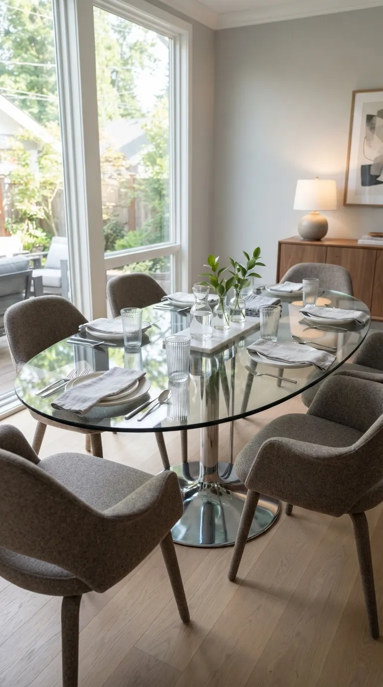 glass dining room table decor Everyday Glassware Display