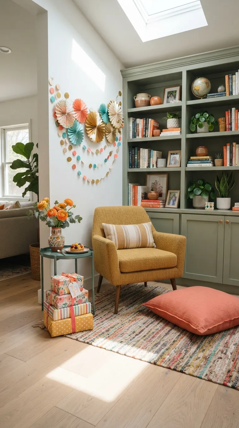 Happy Birthday Living Room Colorful Party Nook