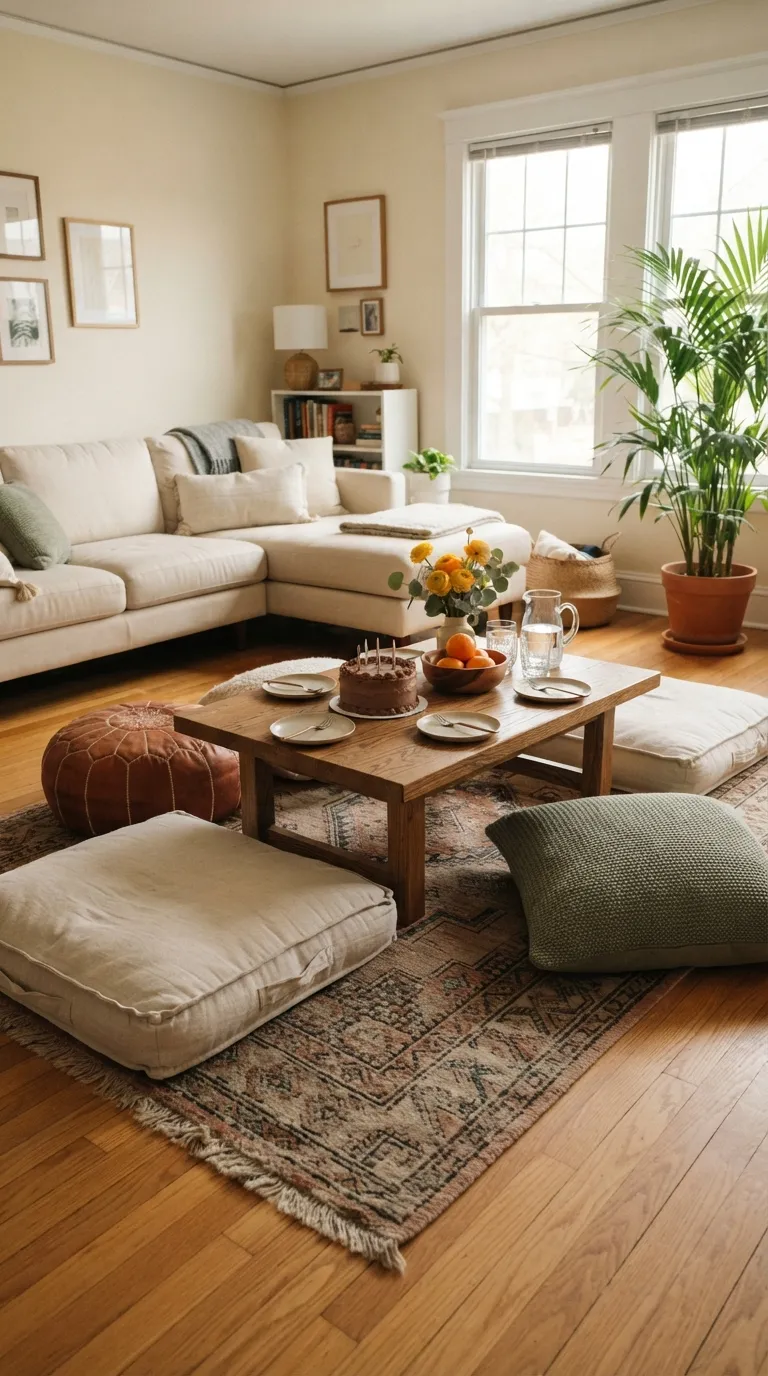 Happy Birthday Living Room Festive Floor Seating