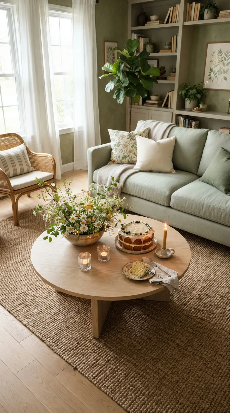 Happy Birthday Living Room Garden Inspired Decor