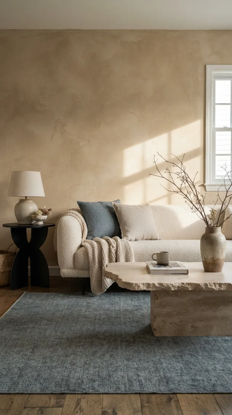 home design trends for living rooms Textured Walls Add Subtle Character