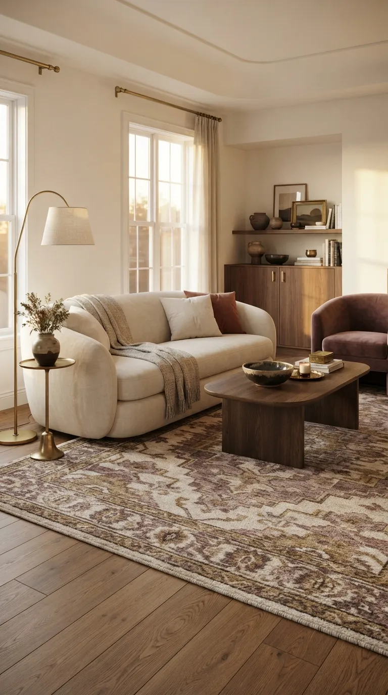 home design trends for living rooms Warm Metallic Accents Add Polish