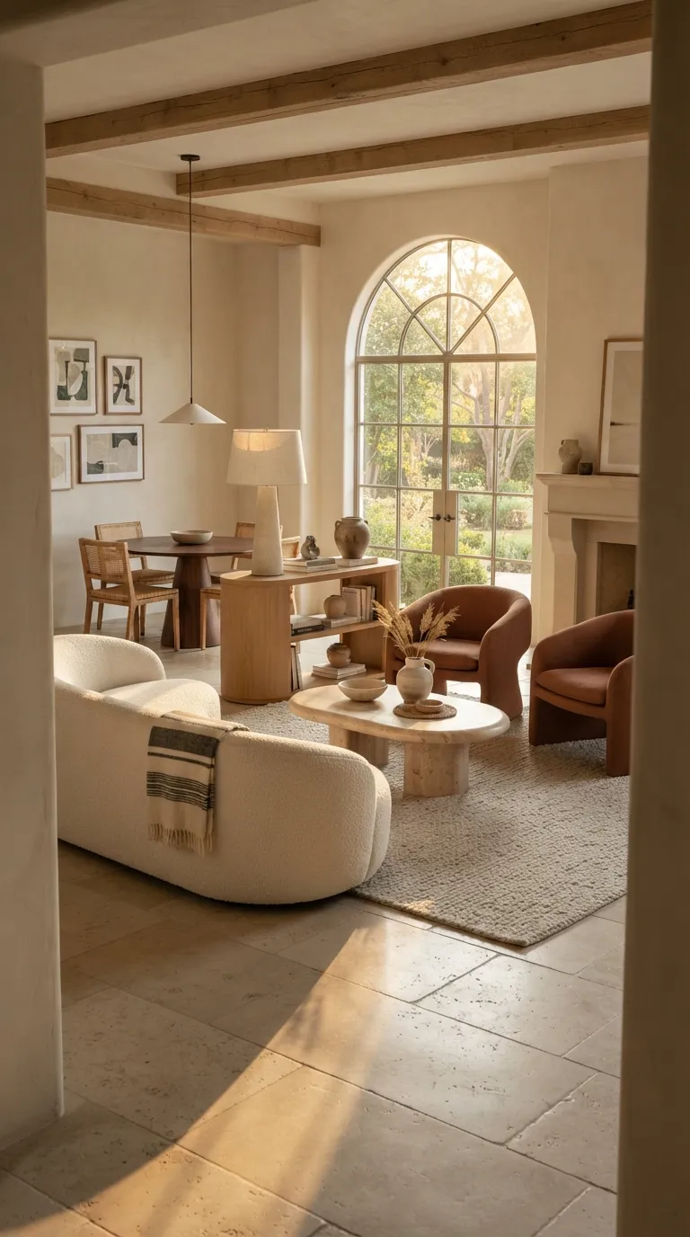 home design trends for open floor plans Create Flow With Curved Furniture
