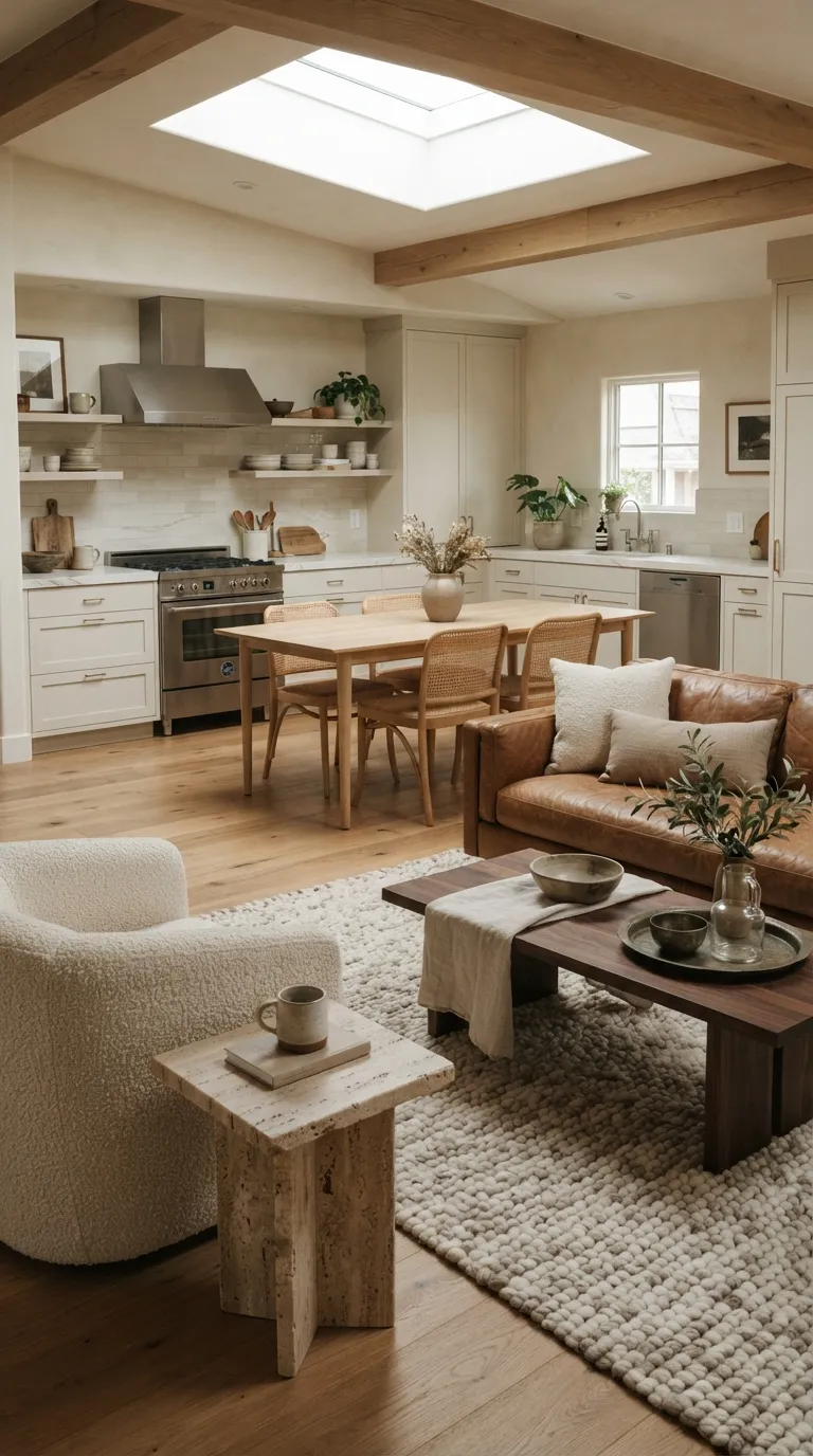 home design trends for open floor plans Mix Materials for More Texture