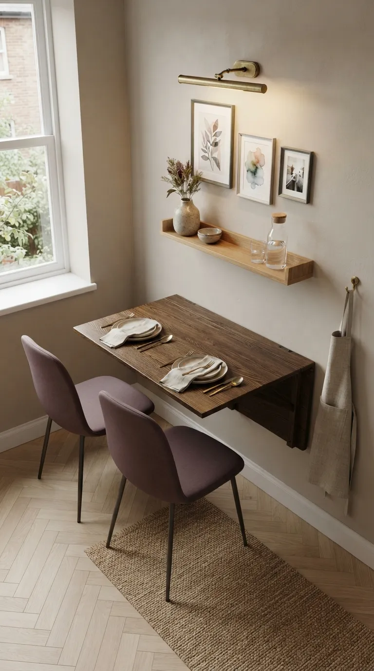 home design trends for small spaces Fold-Down Tables for Flexible Dining