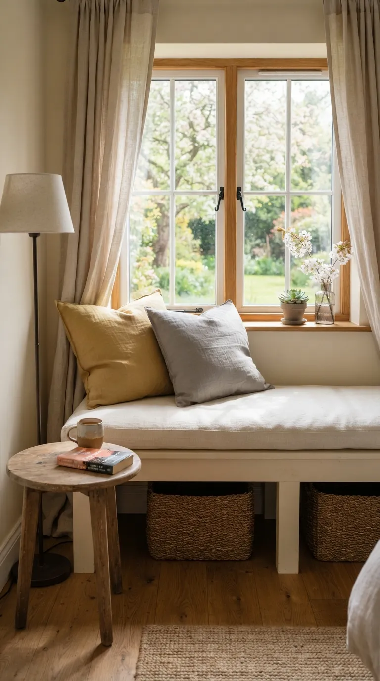 home design trends on a budget Cozy Window Seats With Simple Layers