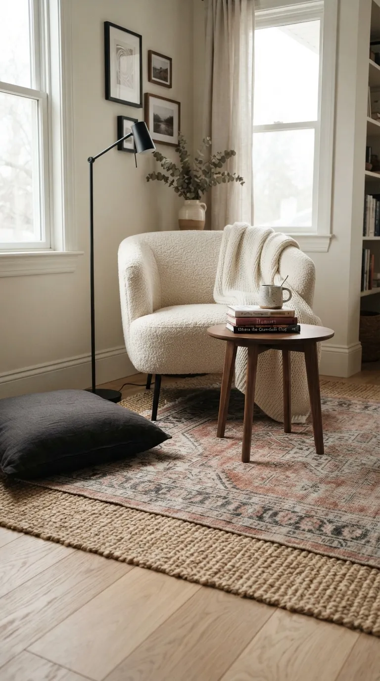 home design trends on a budget Layered Rugs for Extra Texture