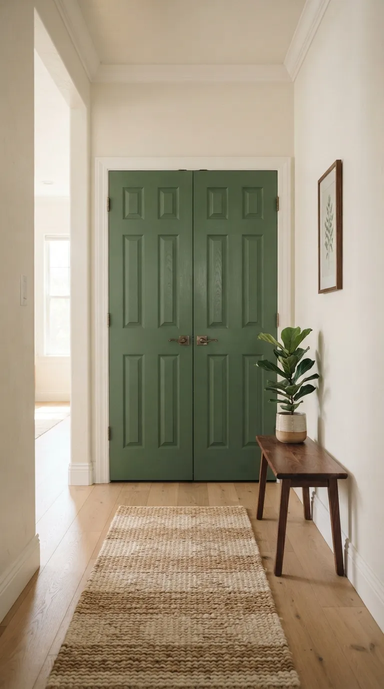 home design trends on a budget Painted Interior Doors for a Fresh Accent