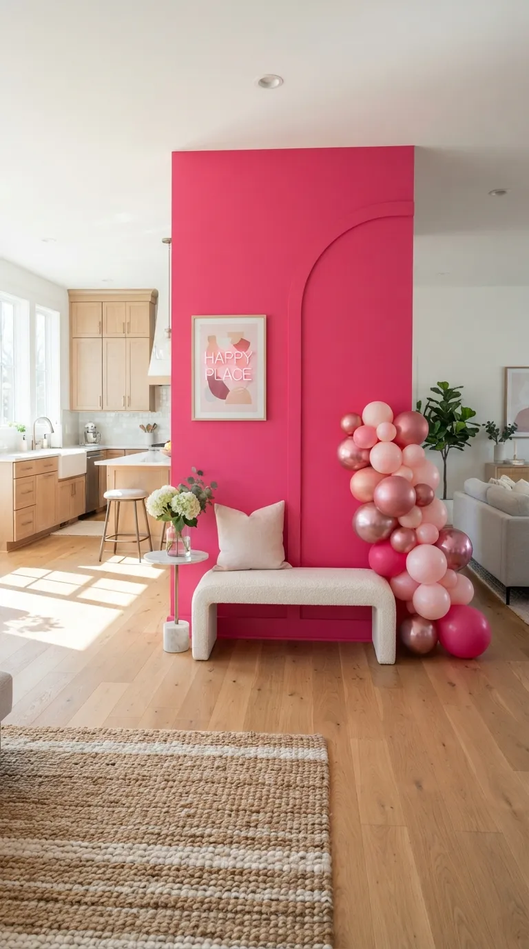 Hot Pink Birthday Hot Pink Photo Wall