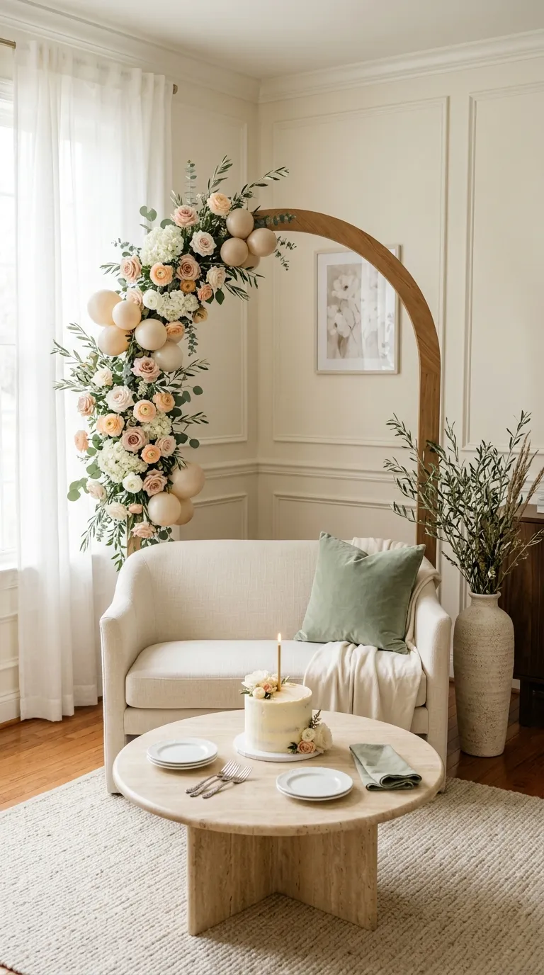 House Birthday Decorations Floral Birthday Backdrop