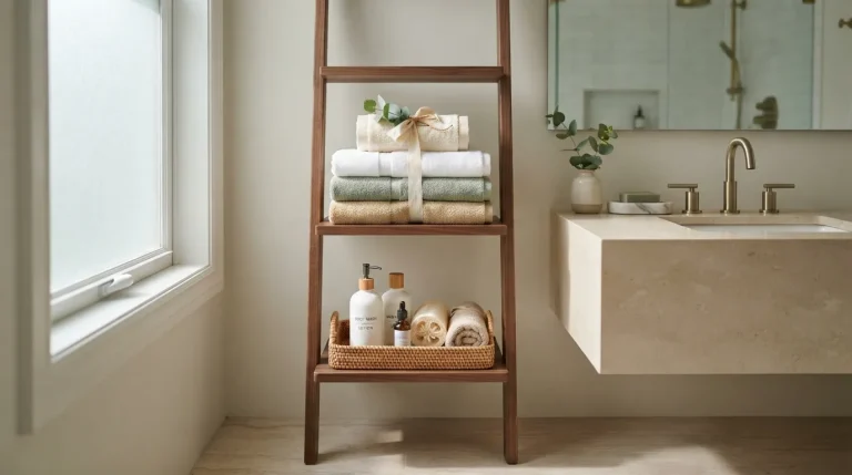 how to decorate bathroom towels for guests