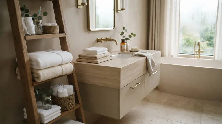 how to decorate bathroom towels like a hotel