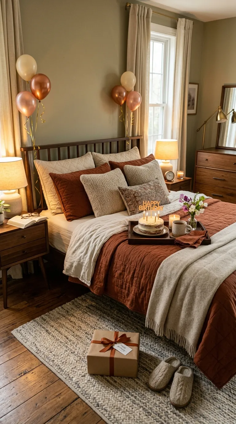 How To Decorate Birthday Room Cozy Birthday Bed