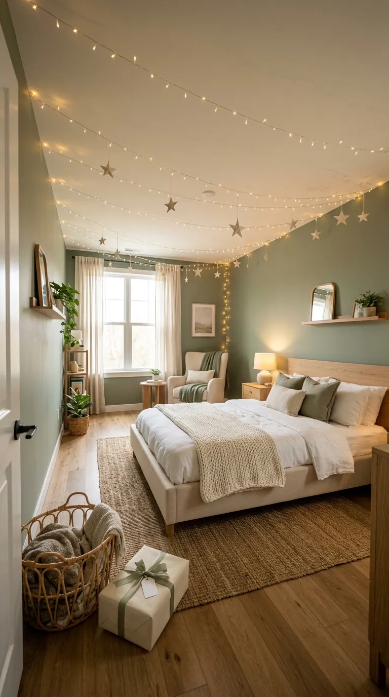 How To Decorate Birthday Room Fairy Light Ceiling