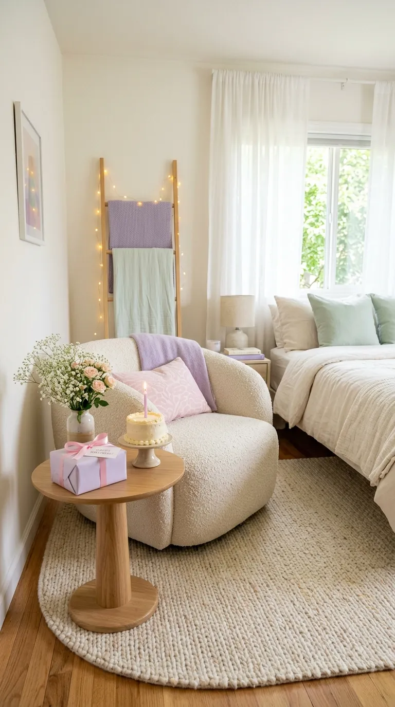How To Decorate Birthday Room Pastel Birthday Corner