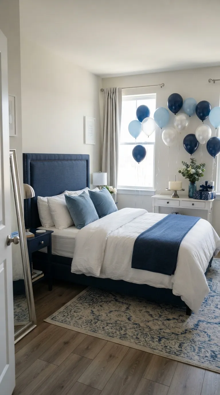 How To Decorate Room For Birthday Blue Birthday Celebration