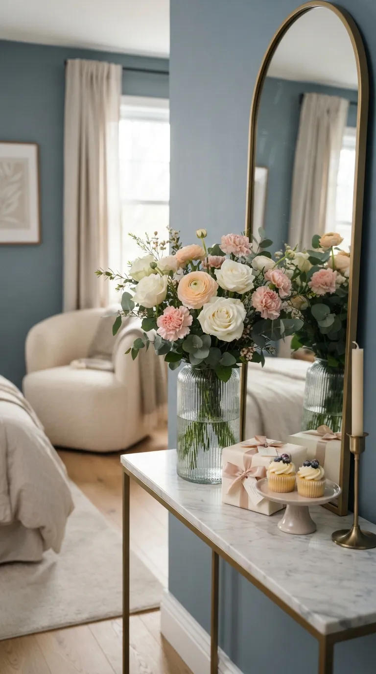 How To Decorate Room For Birthday Elegant Flower Display