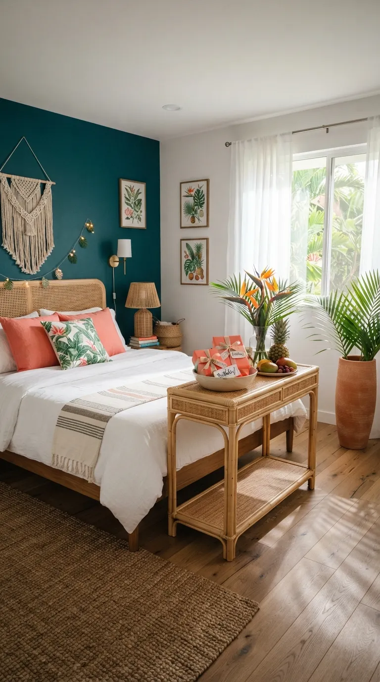 How To Decorate Room For Birthday Tropical Birthday Theme