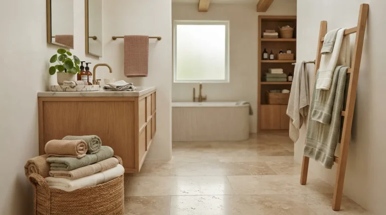 how to display bathroom towels beautifully